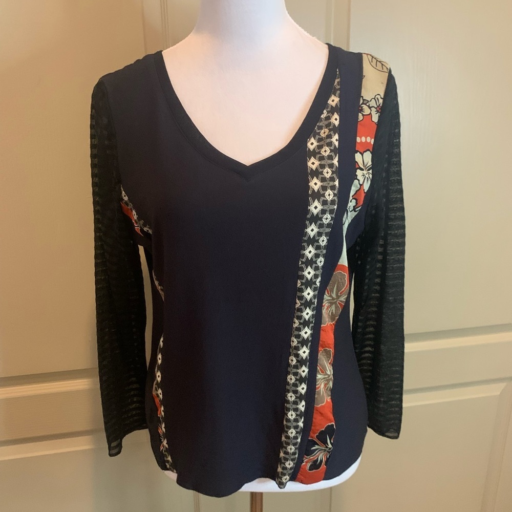 NWOT Vintage CanvasBacks V Neck T-Shirt L